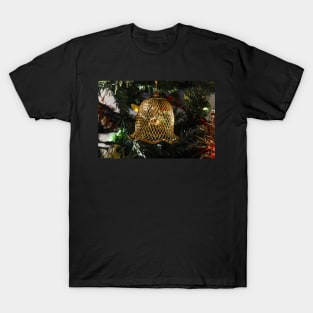 A delicate golden Christmas bell T-Shirt